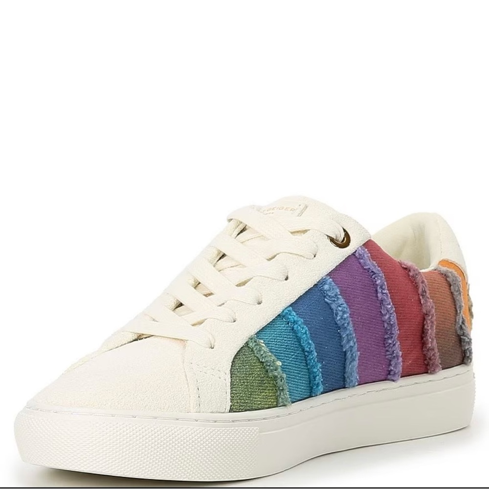 NWT: Kurt Geiger Women’s Lane Strip Sneakers - Picture 4 of 7
